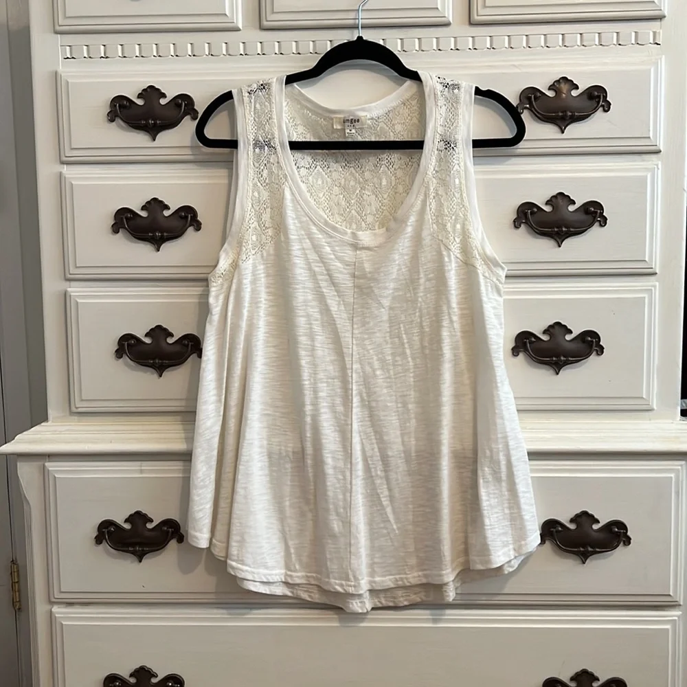 Umgee white tank top - Picture 2 of 4